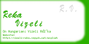 reka vizeli business card